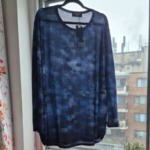 Red Coral Comfy Blue/Purple Long Sleeve Top  (C33)